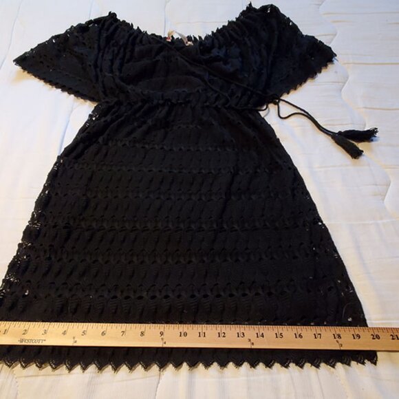 Chelsea & Violet black lace dress M stretchy - Picture 3 of 5
